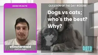 Video thumbnail for For Chris, a cat-dog is the best option. By far!