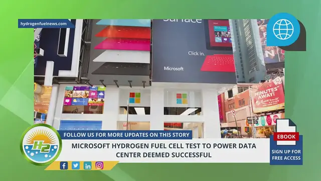 Video thumbnail for Microsoft hydrogen fuel cell test to power data center deemed successful