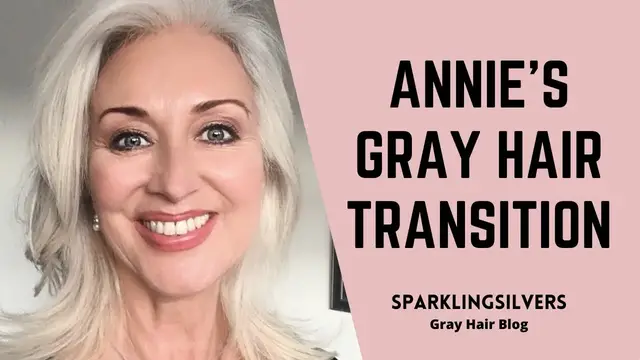 Video thumbnail for GRAY HAIR TRANSITION STORY | ANNIE, GOLDEN BROWN HAIR TO NATURAL SILVER
