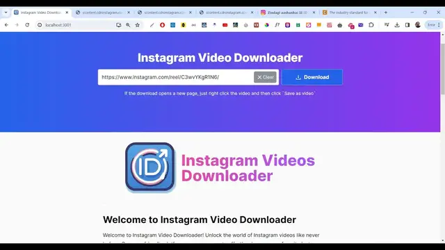 Video thumbnail for Next.js Instagram GraphQL API Project to Fetch & Display Profile Info,Videos & Reels Using Cheerio