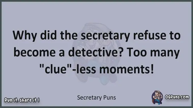 Video thumbnail for Secretary - Jokes, Puns, Wordplays, and Laughter