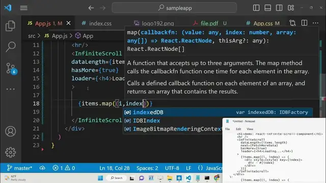 Video thumbnail for React.js Example to Implement Infinite Scrolling on Page Scroll Using react-infinite-scroll in JS