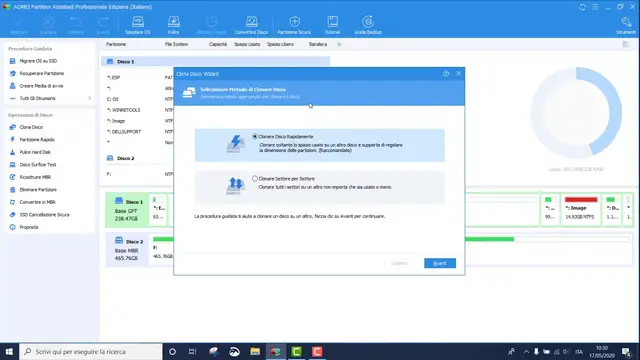 Video thumbnail for Guida completa: AOMEI Partition Assistant Professionale