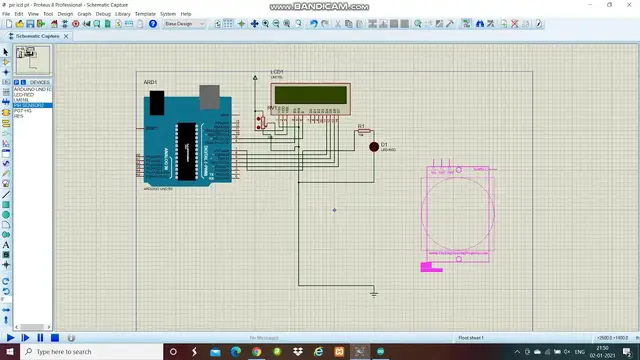 Video thumbnail for PIR Motion Detector with LCD and Arduino Board in Proteus