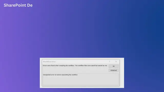 Video thumbnail for SharePoint Designer 2010 - errors were found when compiling the workflow