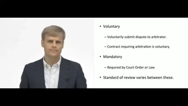 Video thumbnail for Voluntary vs Mandatory Arbitration