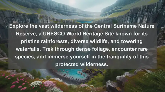 Video thumbnail for Discovering Suriname's Natural Treasures: Top 10 Must-Visit Landscapes