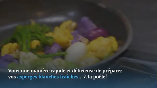 Video thumbnail for Asperges rôties à la poêle, au jambon cru et Parmesan