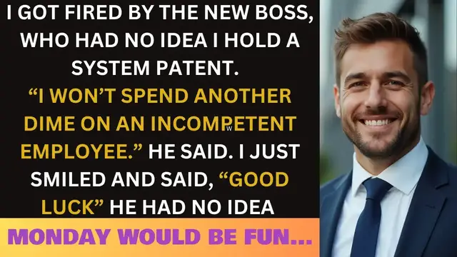 'Video thumbnail for (Updated) I Got Fired By An Arrogant CEO Who Didn’t Know I Hold A System Patent.'