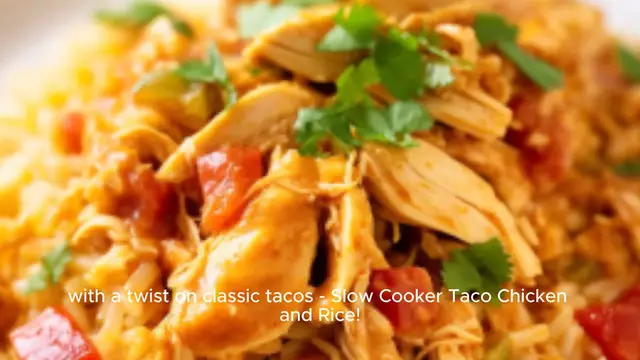 Video thumbnail for Slow Cooker Taco Chicken & Rice