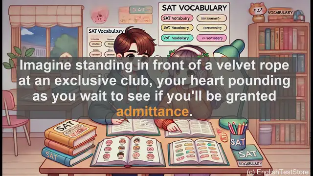 Video thumbnail for 5000 Must Know SAT Vocabulary - Admittance: Unlocking the Power of a Key Vocabulary Word