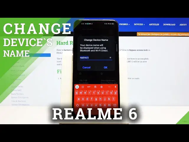 'Video thumbnail for How to Change Device’s Name in Realme 6 – Rename your Phone'