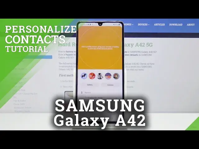 'Video thumbnail for How to Adjust Photo to Contact in Samsung Galaxy A42 – Personalize Contact Profile'