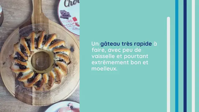 Video thumbnail for Gâteau à la crème fraîche et Nutella