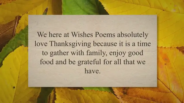 Video thumbnail for 200 Thanksgiving Messages - Happy Thanksgiving Wishes and Quotes