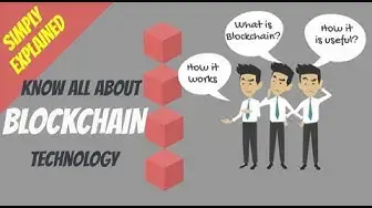 'Video thumbnail for Blockchain Cryptocurrency Technology - What is a Blockchain, How it Works, Purpose, Applications'