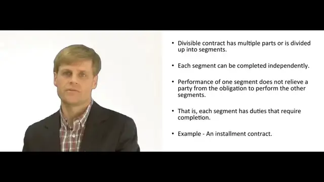 Video thumbnail for What is a divisible contract?