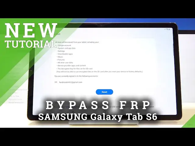 Video thumbnail for How to Unlock FRP on SAMSUNG Galaxy Tab S6 - Bypass Google Verification