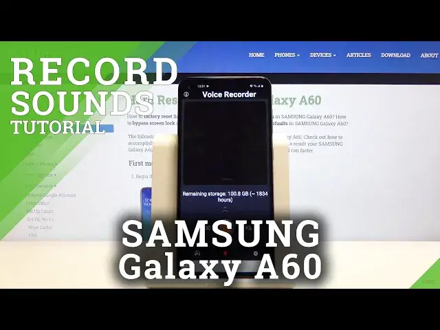 'Video thumbnail for How to Record Sounds in SAMSUNG Galaxy A60 – Find Voice Recorder'