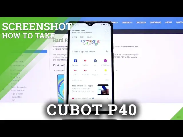 Video thumbnail for How to Take Screenshot in CUBOT P40 – Save Screen