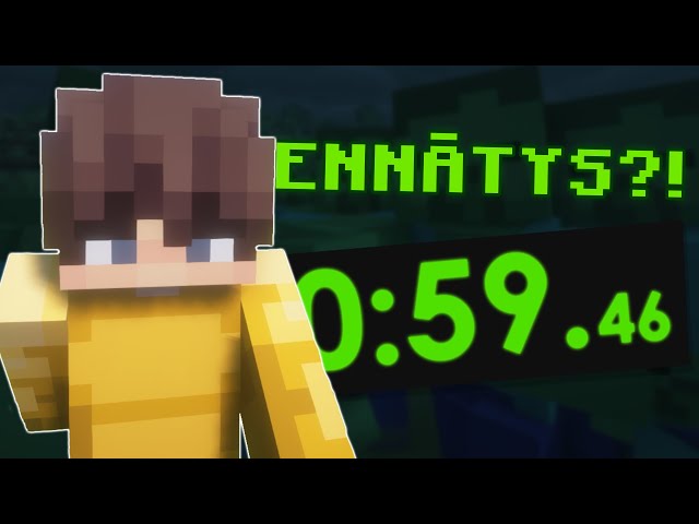 Video thumbnail for 7 Päivää Aikaa Rikkoa Minecraft Speedrun Ennätys!