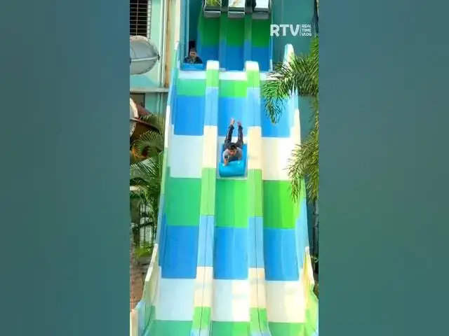 Video thumbnail for Water Park Slide at D'Atlantis AquaPark Virar #waterpark #shorts