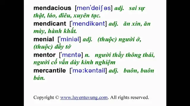Video thumbnail for Essential Words for the GRE - Lesson 084