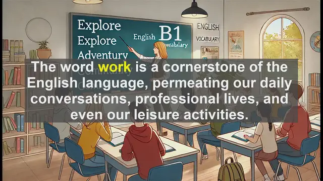 Video thumbnail for 2500 Must Know CEFR B1 Vocabulary - Mastering the Word 'Work' in English: A Comprehensive Guide