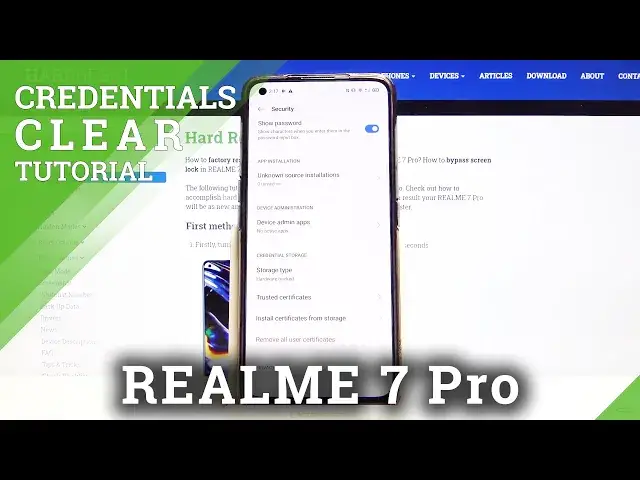 'Video thumbnail for How to Clear Credentials in Realme 7 Pro - Remove All Certificates'