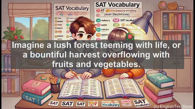 Video thumbnail for 5000 Must Know SAT Vocabulary - Abundant: Exploring the Meaning and Usage of a Plentiful Word
