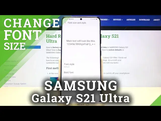 'Video thumbnail for How to Change Font Size in SAMSUNG Galaxy S21 Ultra – Change Text Size'