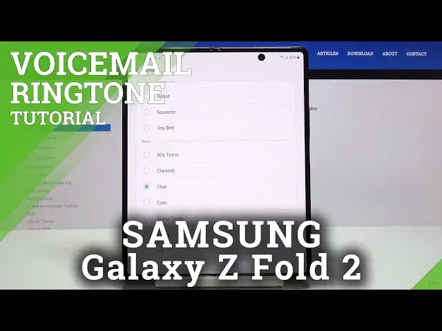 'Video thumbnail for How to Adjust Voicemail Notification in SAMSUNG Galaxy Z Fold 2 – Voicemail Settings'
