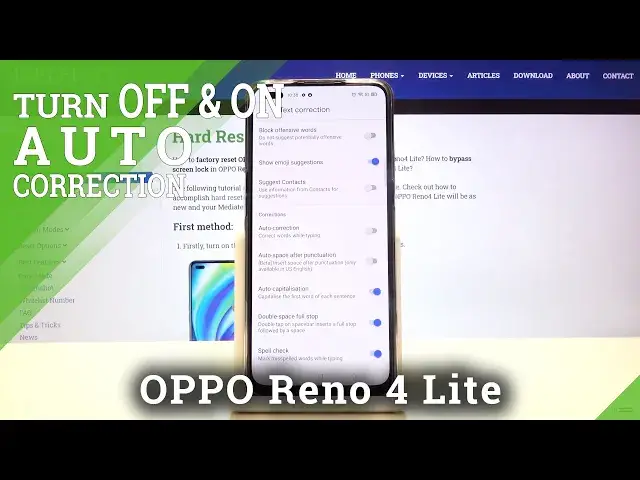 Video thumbnail for How to Turn Autocorrection in OPPO Reno 4 Lite – Correct Text