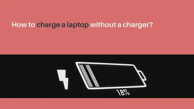 Video thumbnail for How to charge a laptop without a charger?