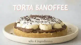 Video thumbnail for TORTA BANOFFEE VEGANA - SIN GLUTEN Y SIN HORNO CON SÓLO 4 INGREDIENTES