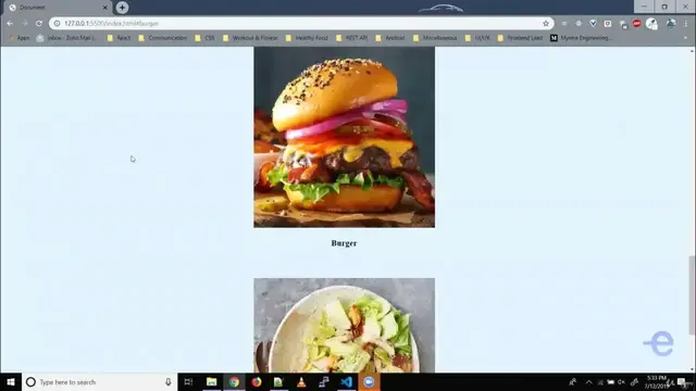 Video thumbnail for HTML   Mini Project 1 Favorite Foods Web page