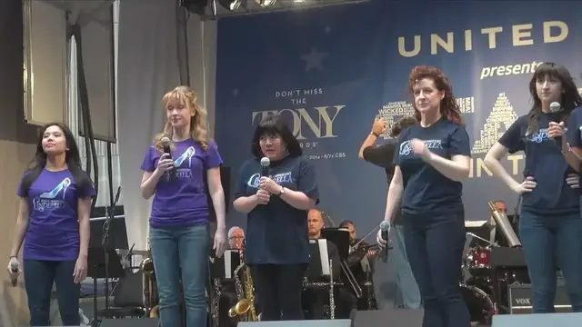 Video thumbnail for Ann Harada and CINDERELLA Cast Sing at STARS IN THE ALLEY