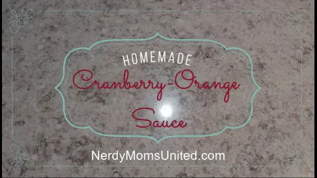 Video thumbnail for How to make Cranberry Sauce for Thanksgiving
