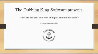 Video thumbnail for What Are The Pros And Cons Of Digital And Film For Video (Case Study)