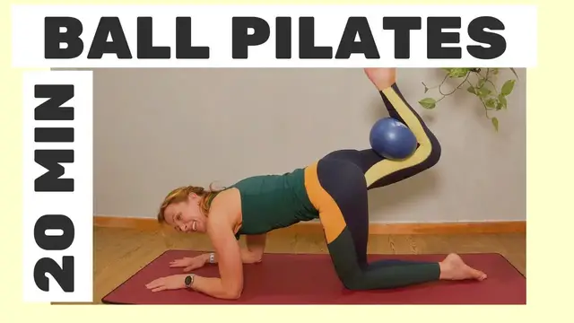 'Video thumbnail for Challenge Yourself with this Intense 20 Minute Pilates Ball Routine'