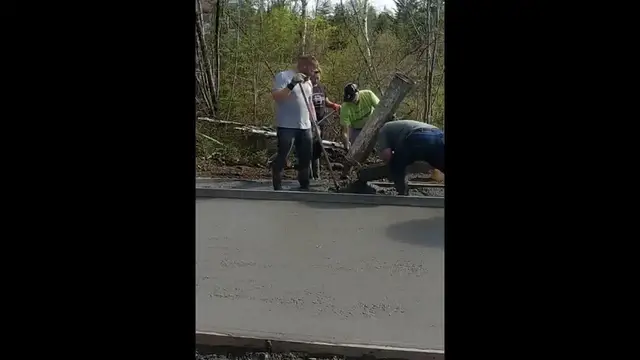 Video thumbnail for DIY Concrete Slab Pour (Good Beginner Slab) #Shorts