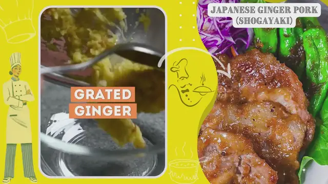 'Video thumbnail for Japanese Ginger Pork (Shogayaki)'