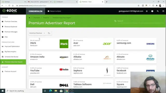 Video thumbnail for Ezoic Premium Ads Dashboard and Full Features Review 2021