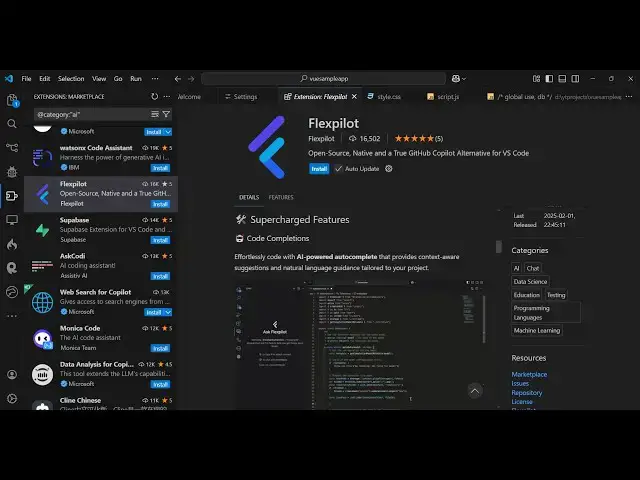 Video thumbnail for VSCode Flexpilot AI Code Assistant & Autocompletion Open Source Alternative to Github Copilot