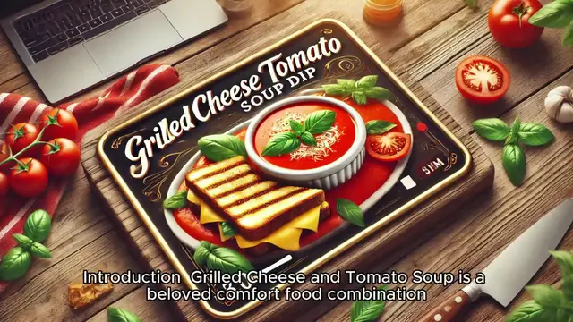 Video thumbnail for Grilled Cheese Tomato Soup Dip