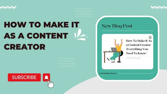 Video thumbnail for How To Get Started As a Content Creator