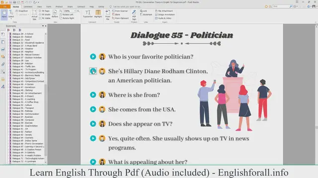 Video thumbnail for English Conversation About Politician