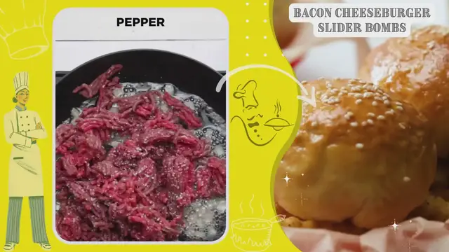Video thumbnail for Bacon Cheeseburger Slider Bombs