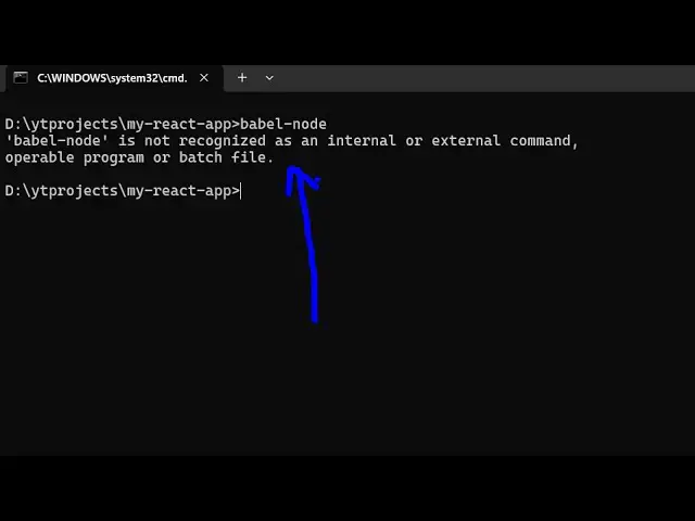 Video thumbnail for How to Fix babel-node is not recognized as an internal and external Command Error in Terminal
