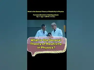 'Video thumbnail for What is the General Theory of Relativity in Physics? #physics #science #youtubeshorts #ytshorts'